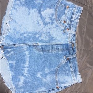 Levi’s 501 womens shorts, two toned wash